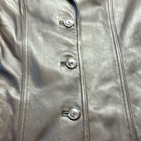 Alfani Women’s Leather Jacket Size L                3/4 Sleeves - Picture 10 of 11